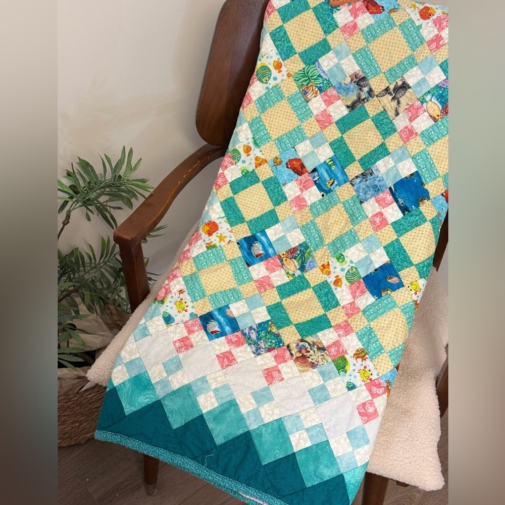 Quilts 4 Kids Children’s  Handmade Patchwork Quilt 45x56 Cabincore Charity Proj.